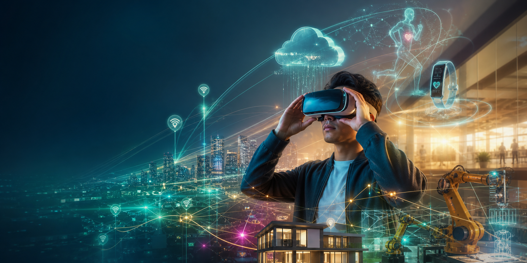 IoT i VR vizuelna pozadina